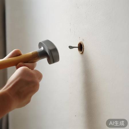 墙上标记打孔