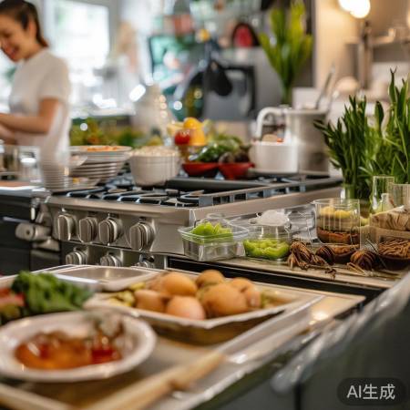 厨房清洁，烹饪乐趣