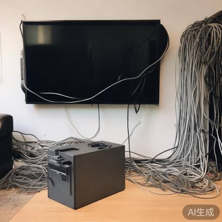 电视线缆杂乱影响美观