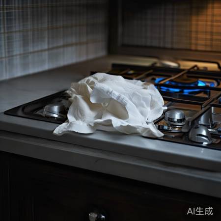 燃气灶旁易燃物品需注意