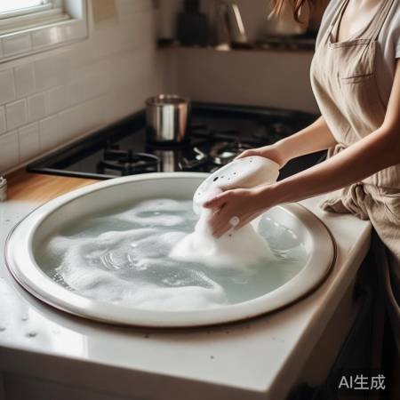 热水溶解顽固污渍