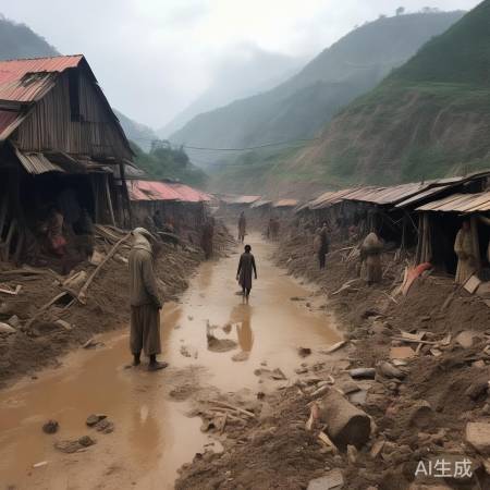 尼泊尔山洪灾害,人心酸