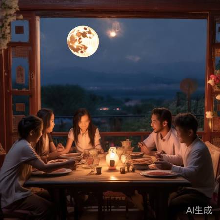 中秋团圆,月圆人聚