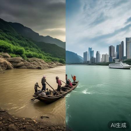 长江变迁,李大爷见证