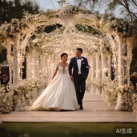 婚礼拱门见证爱情