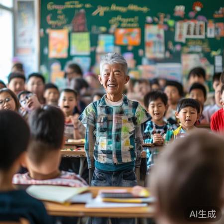 “教书育人,添彩家乡”