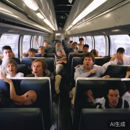 高铁晃动,惊恐尖叫